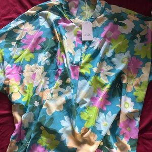 Floral Women's Blouse - Multicolor